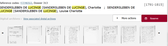 Intérieur. Émigrés de la Révolution française : dossiers nominatifs de demandes de radiation et de main-levée de séquestre (Ain à Eure-et-Loir), Dossier 313, Reference codes : F/7/4835/2, SIV, Archives nationales.