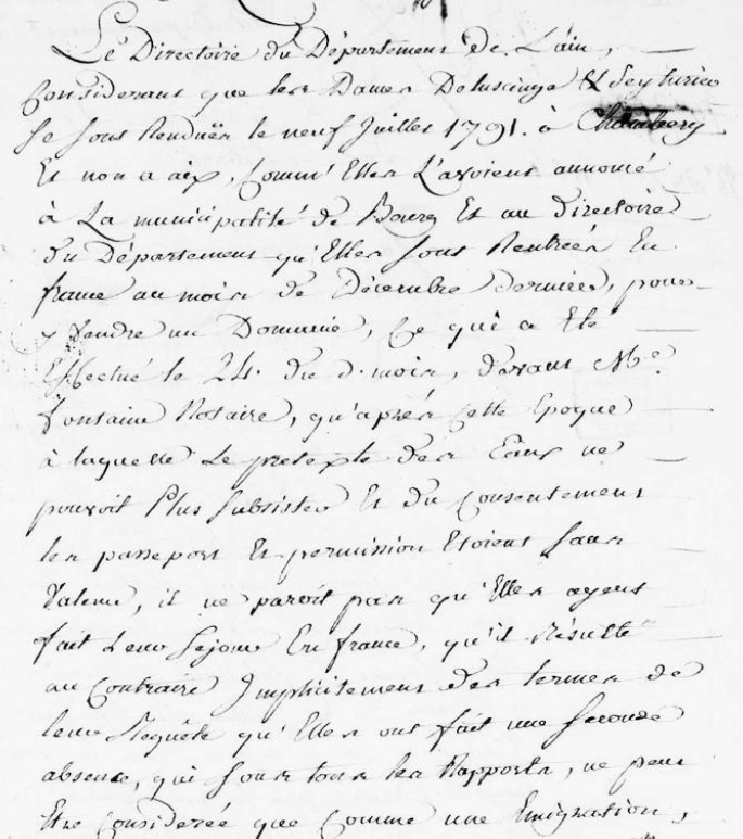 Extrait du dossier nominatif de demandes de radiation et de main-levée de séquestre 