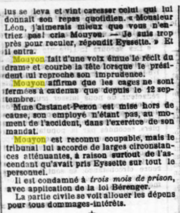 ​Extrait Le Progrès de la Côte-d’Or daté du 14 octobre 1895, page 3