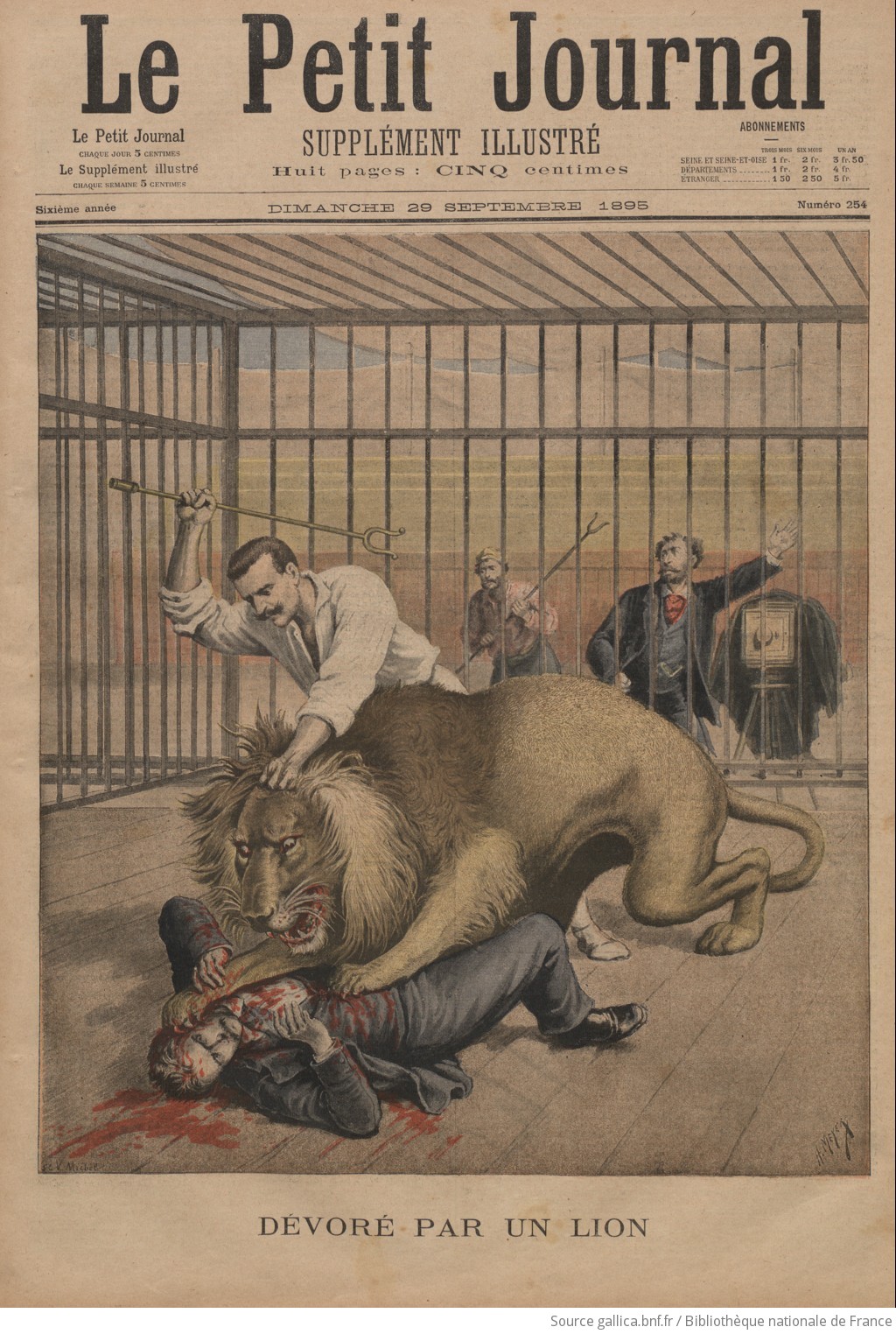 Le Petit Journal, supplément illustré, n°254, dimanche 29 septembre, Gallica, Bibliothèque nationale de France